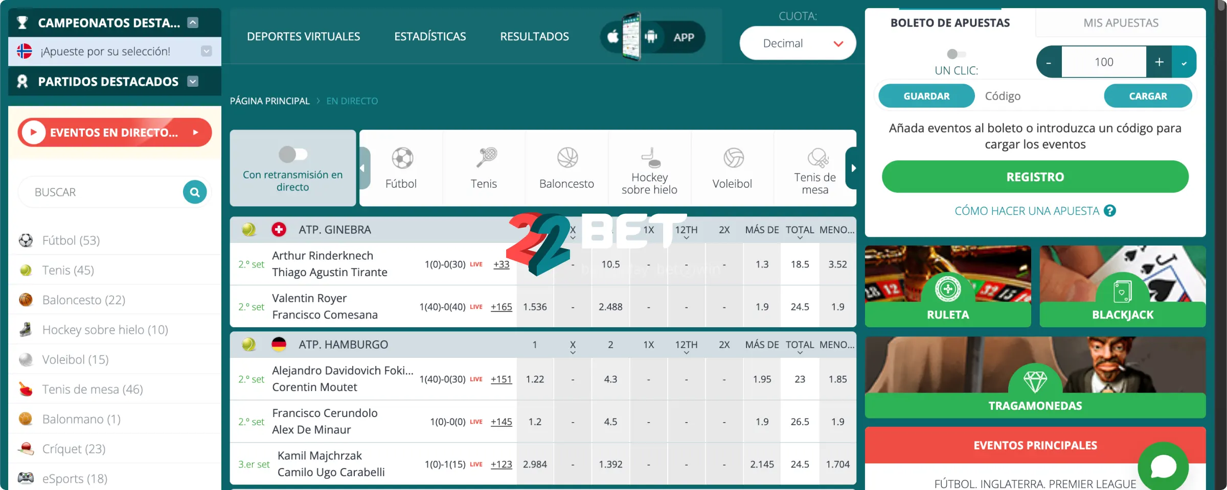 22Bet Casa De Apuestas Con Licencia